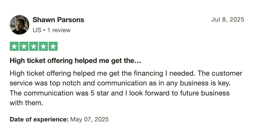 Customer review