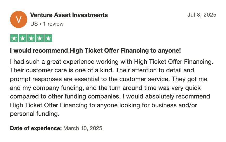 Customer review