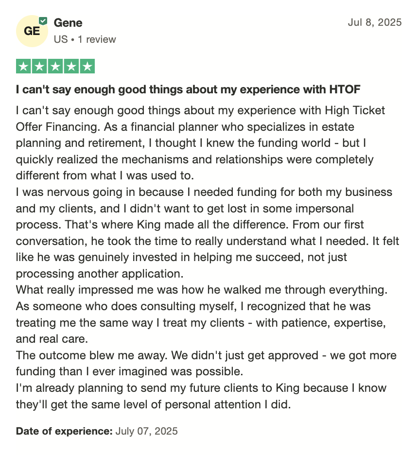 Customer review