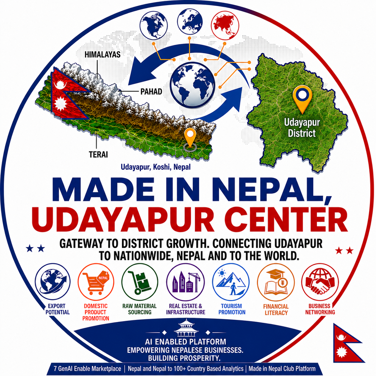 Made in Nepal, Udayapur Center Logo