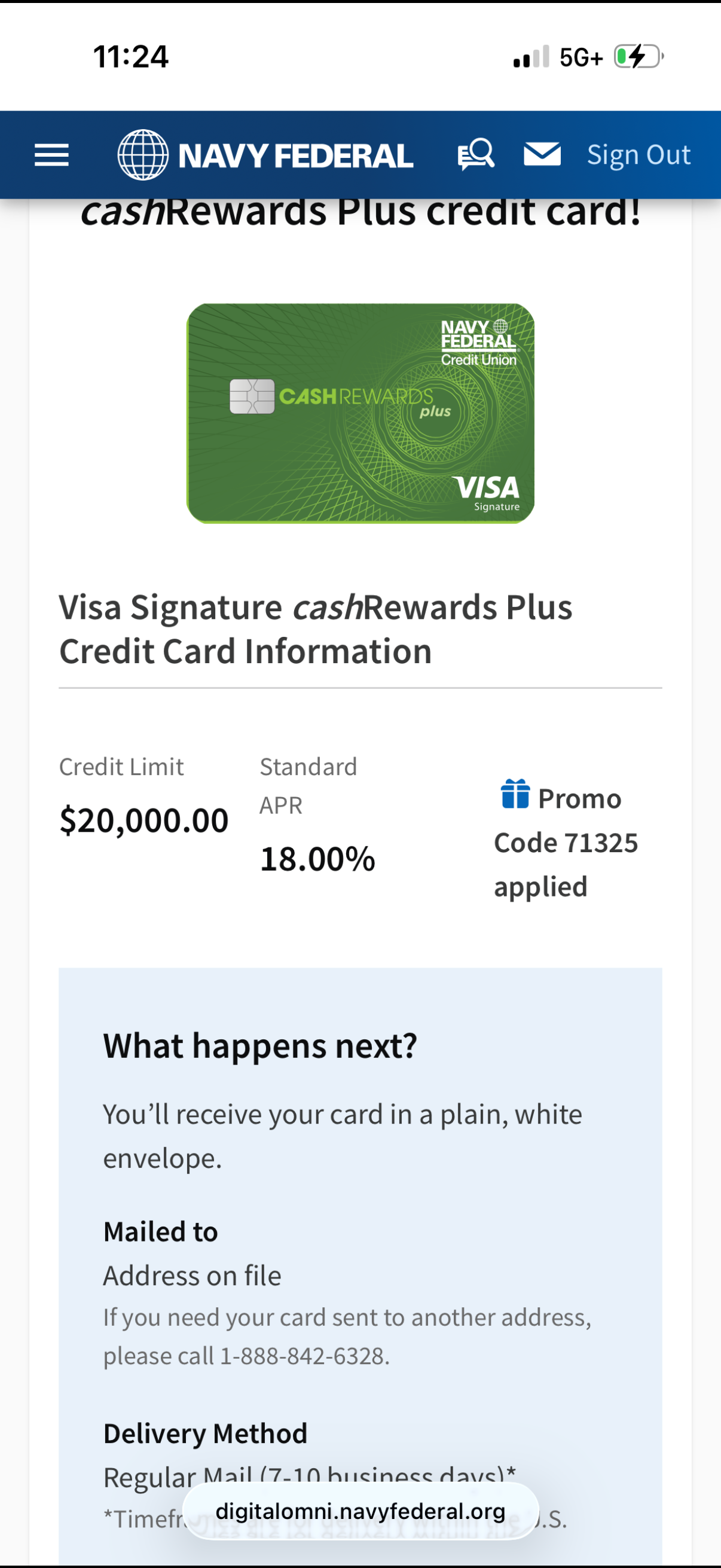 Client approval screenshot