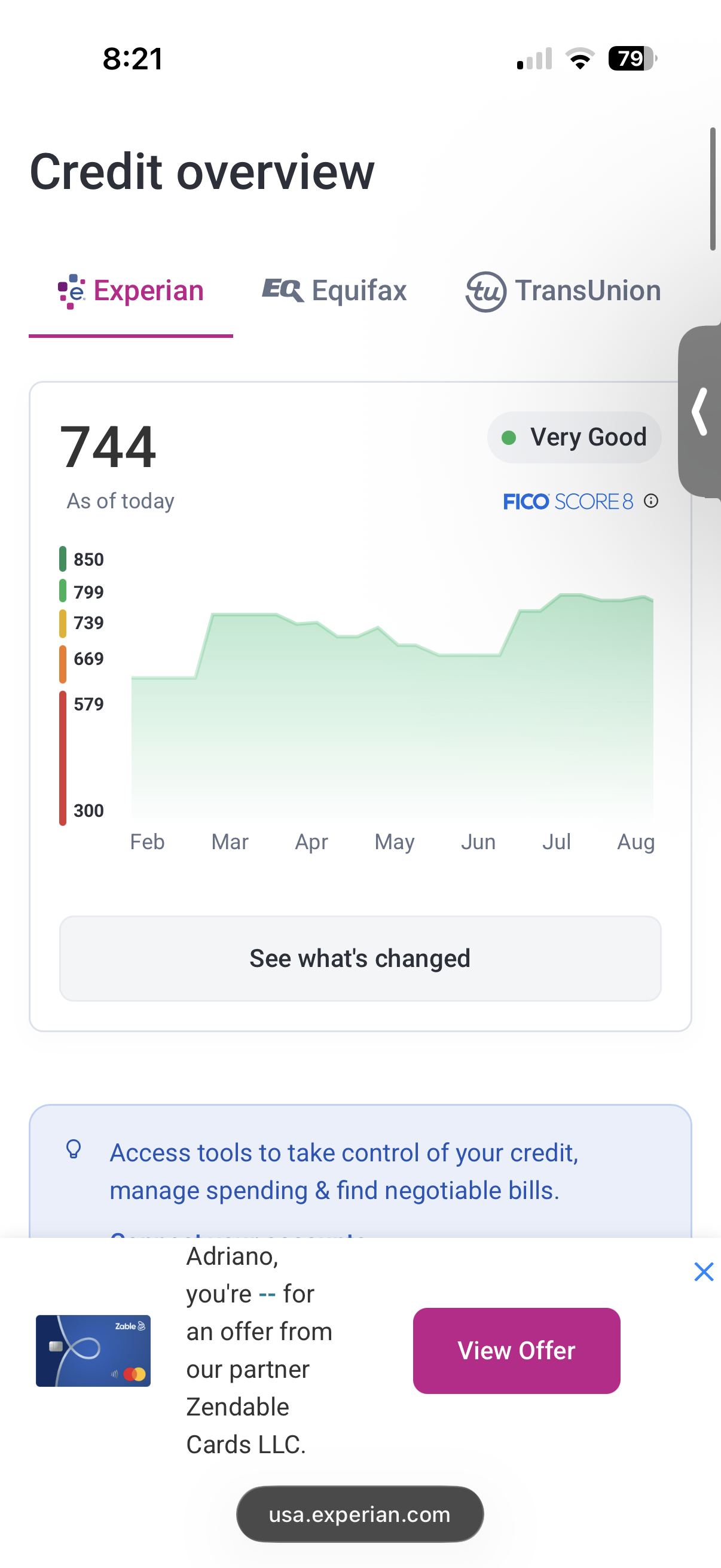 Client result screenshot