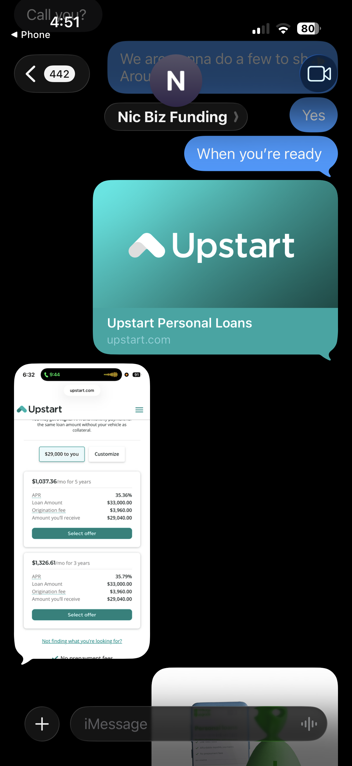 Client approval screenshot