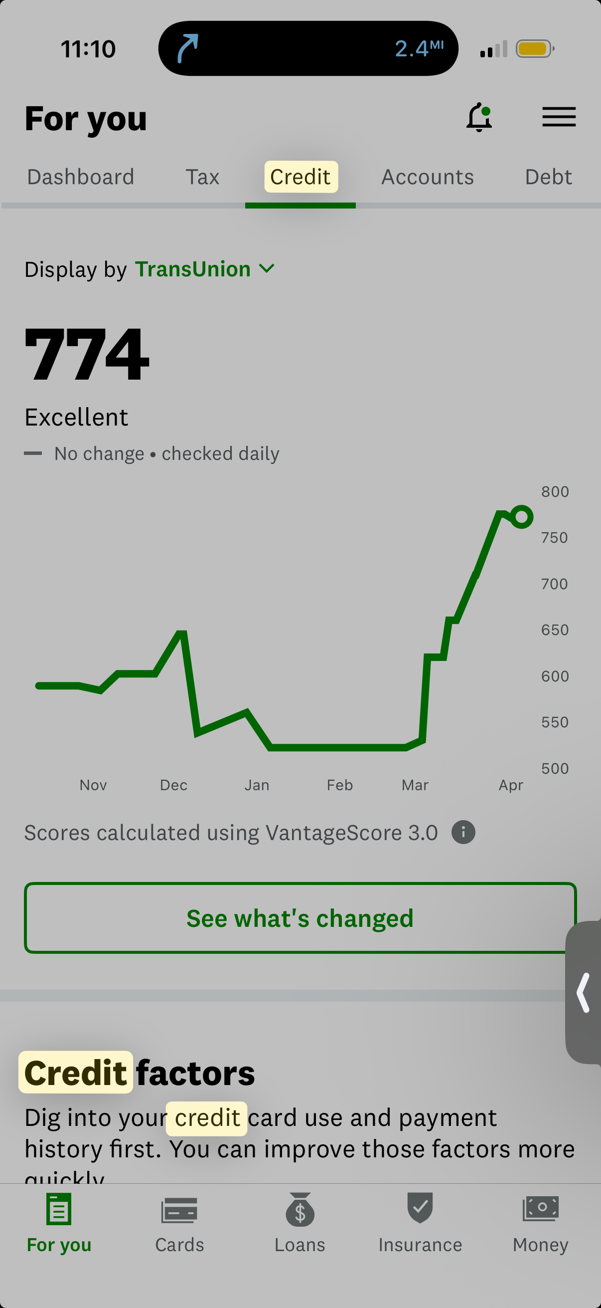 Client result screenshot