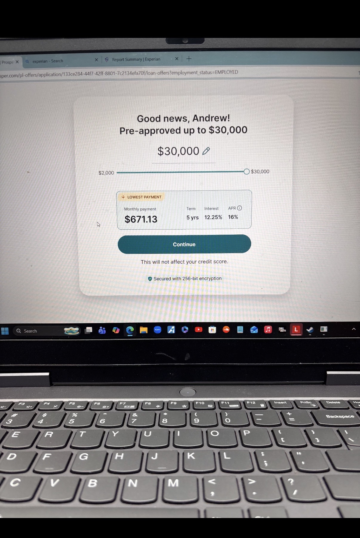 Client approval screenshot