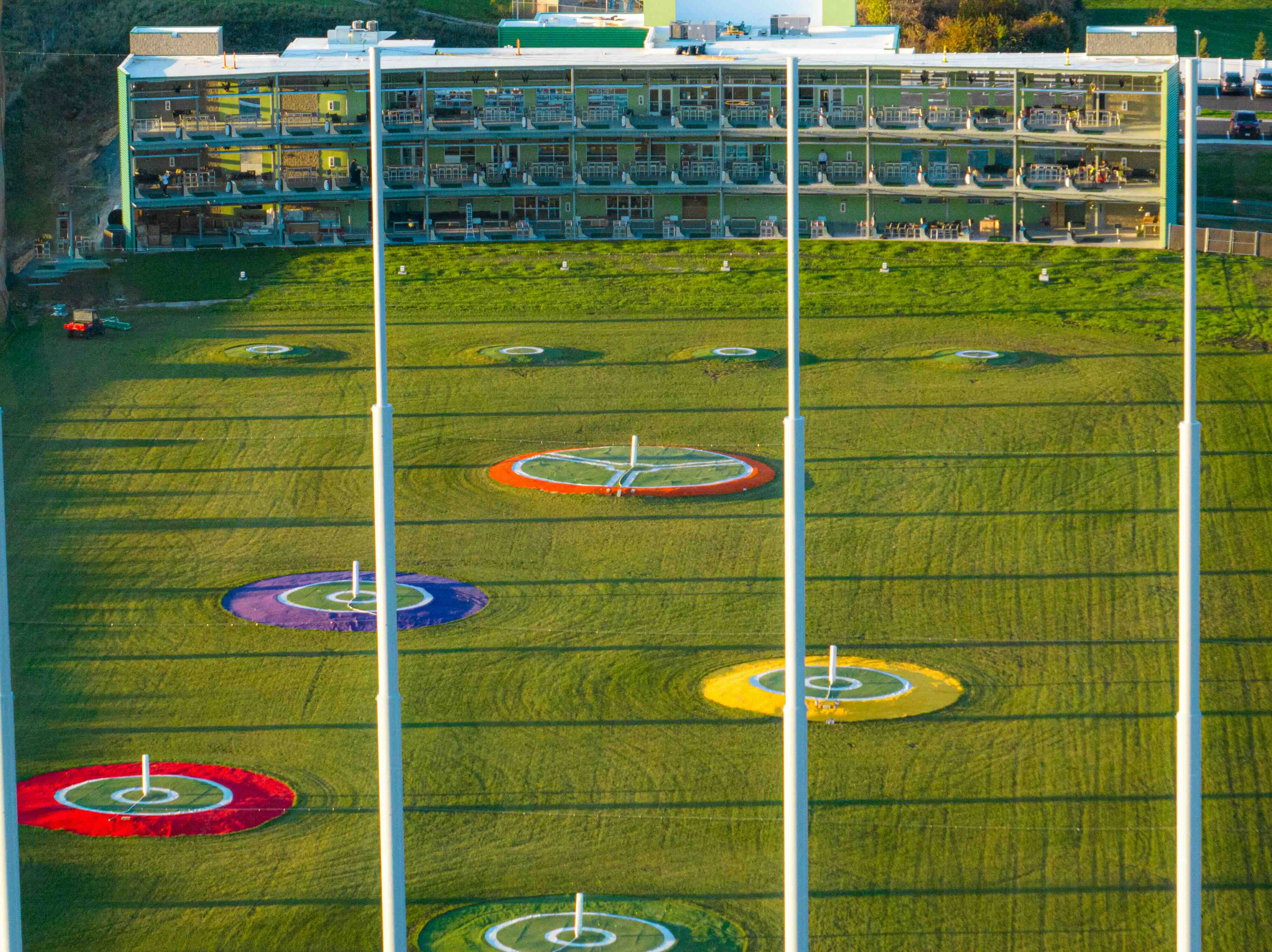 Smart target greens at PinSocial DeForest driving range