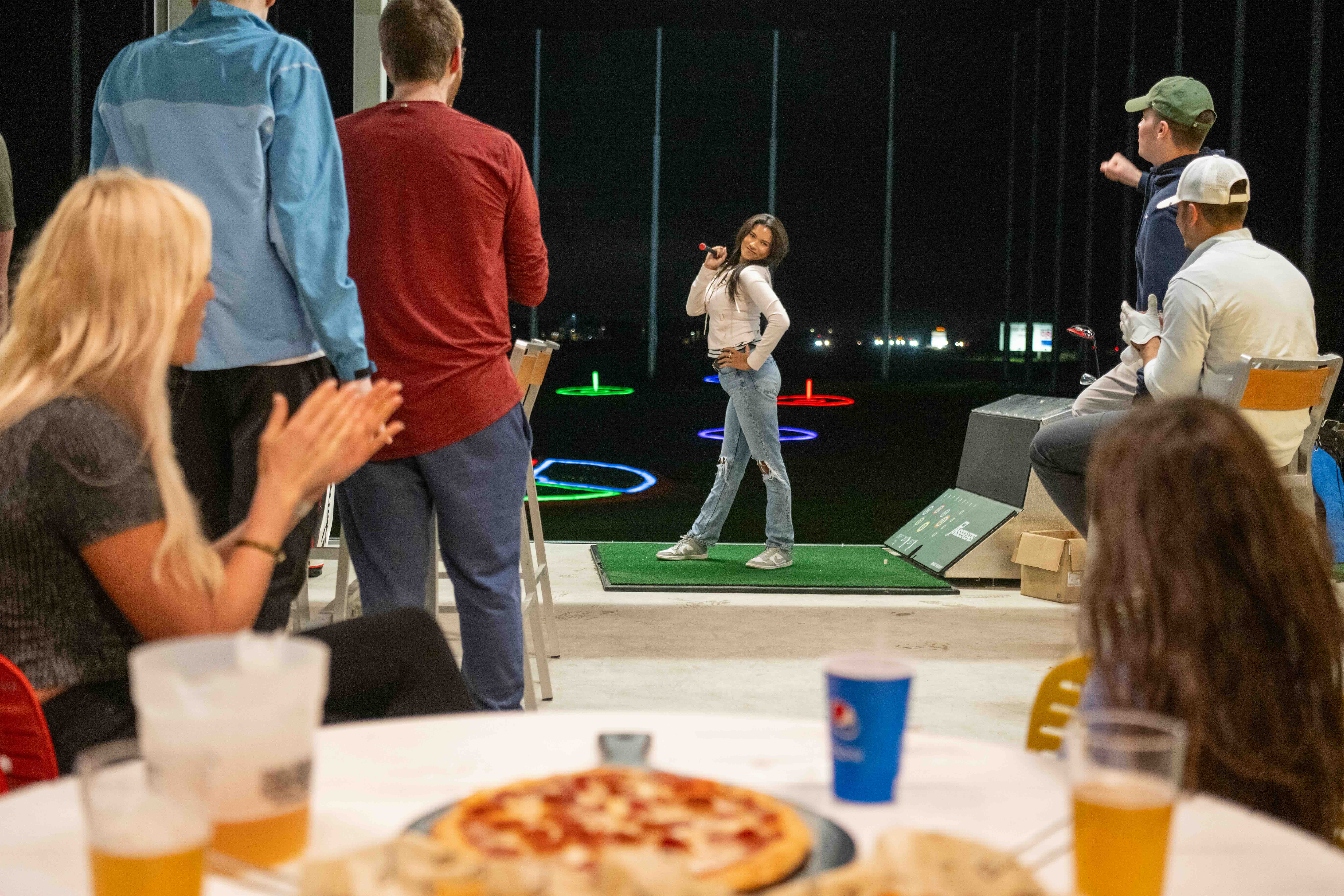 Operation Not Alone Golf Outing at PinSocial DeForest indoor golf venue