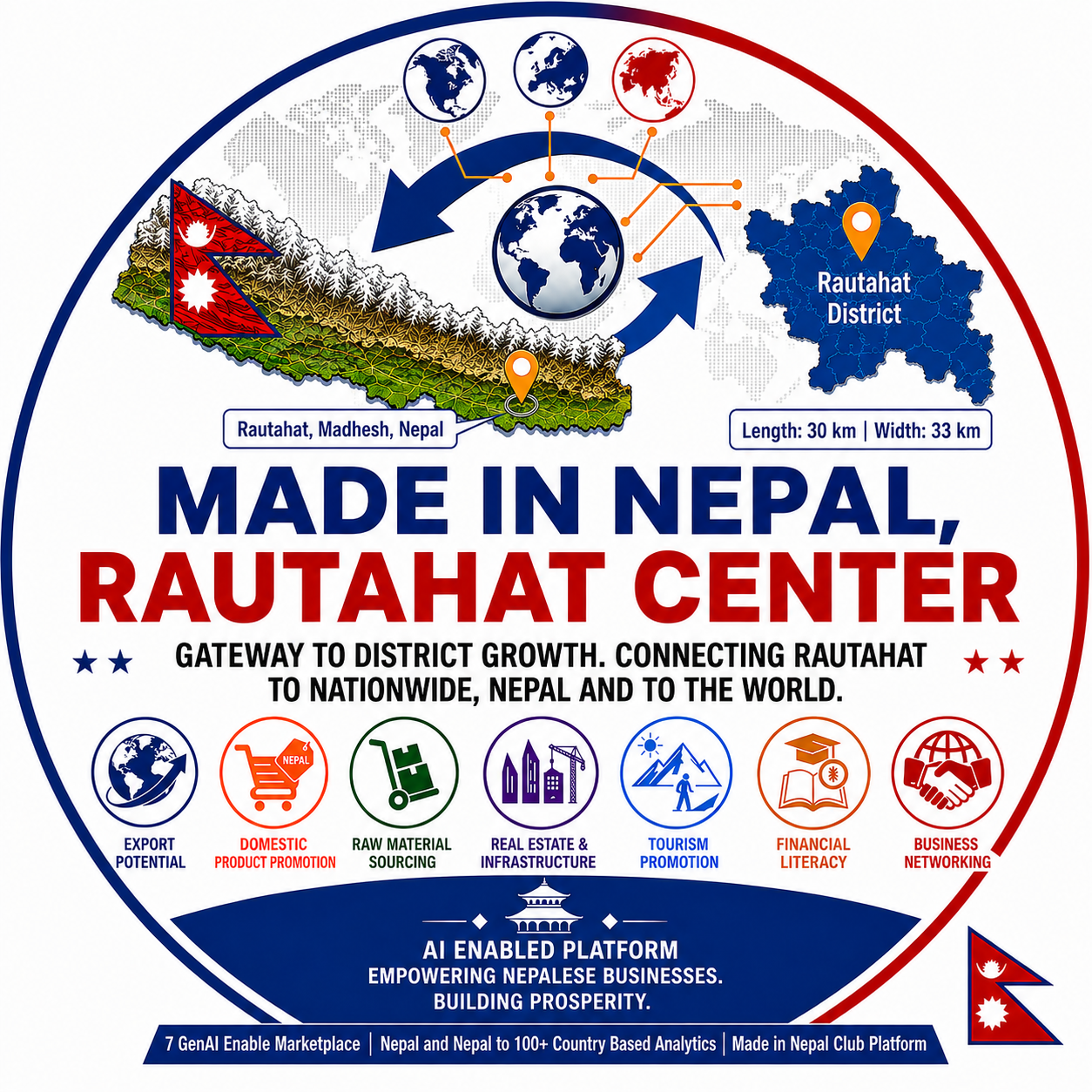 Made in Nepal, Rautahat Center Logo