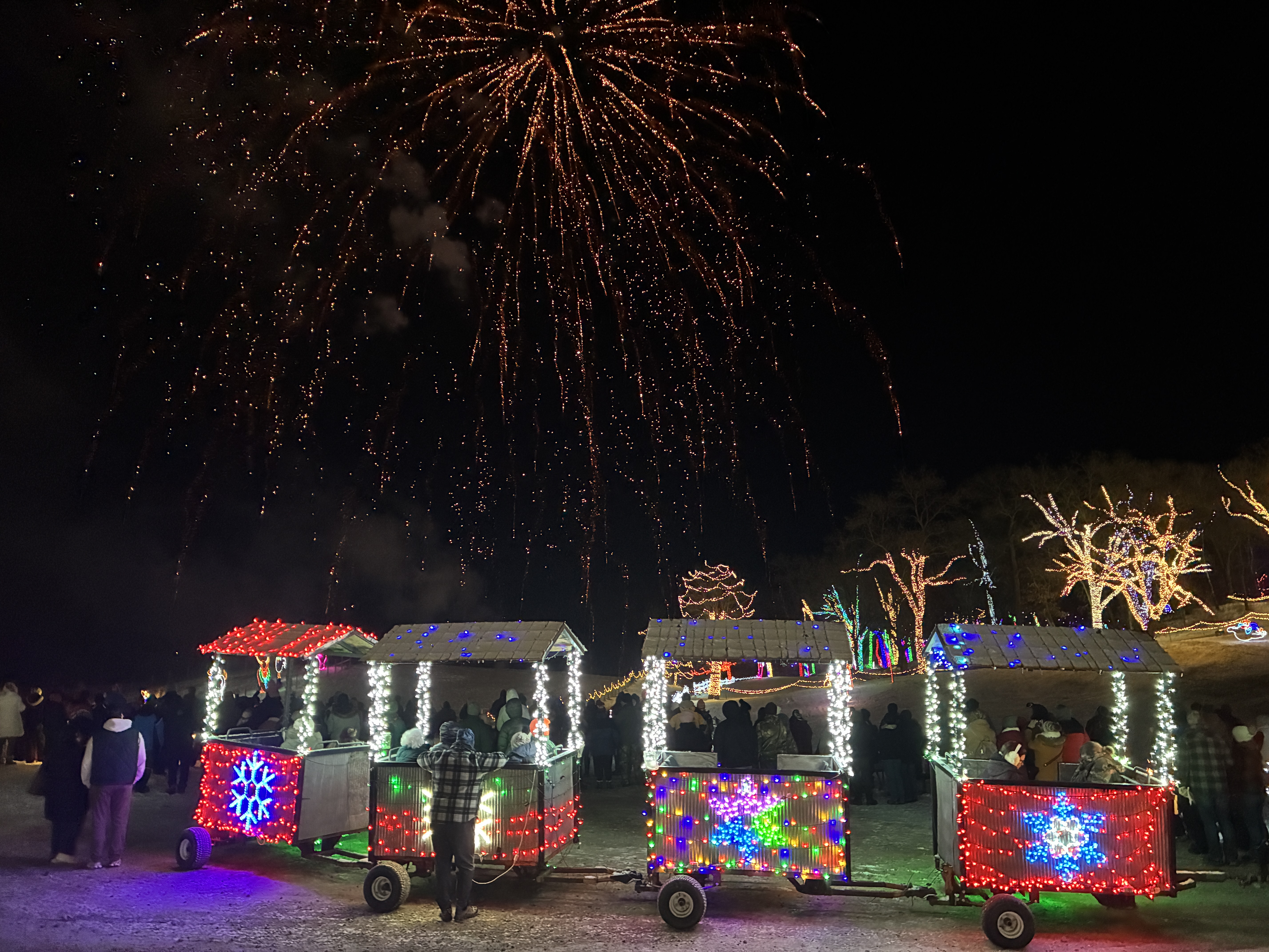 Christmas lights display at Miracle at Big Rock
