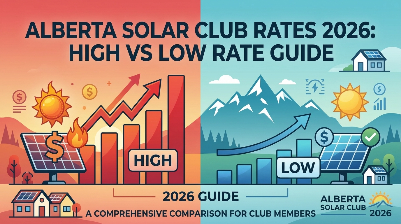 Alberta Solar Club Rates 2026: High vs Low Rate Guide