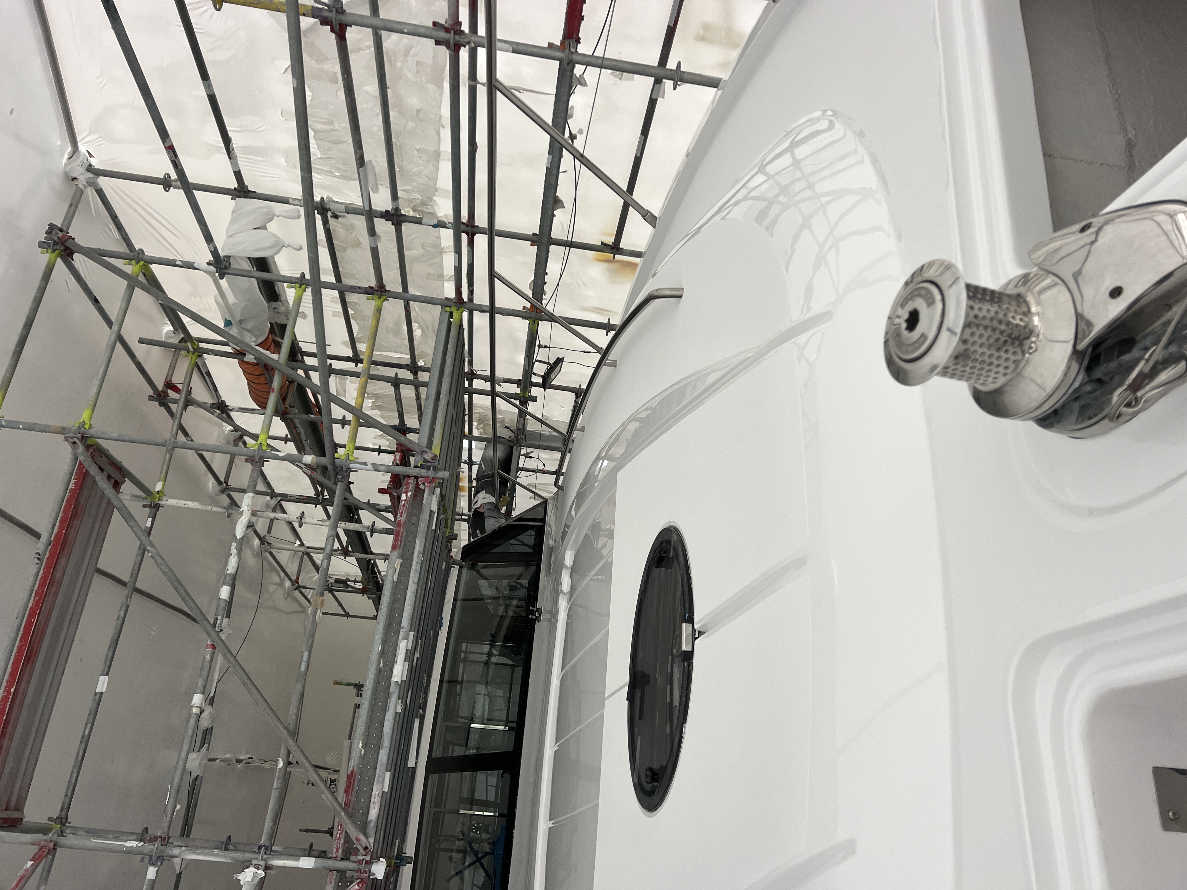 Metallic and high-gloss paint detail