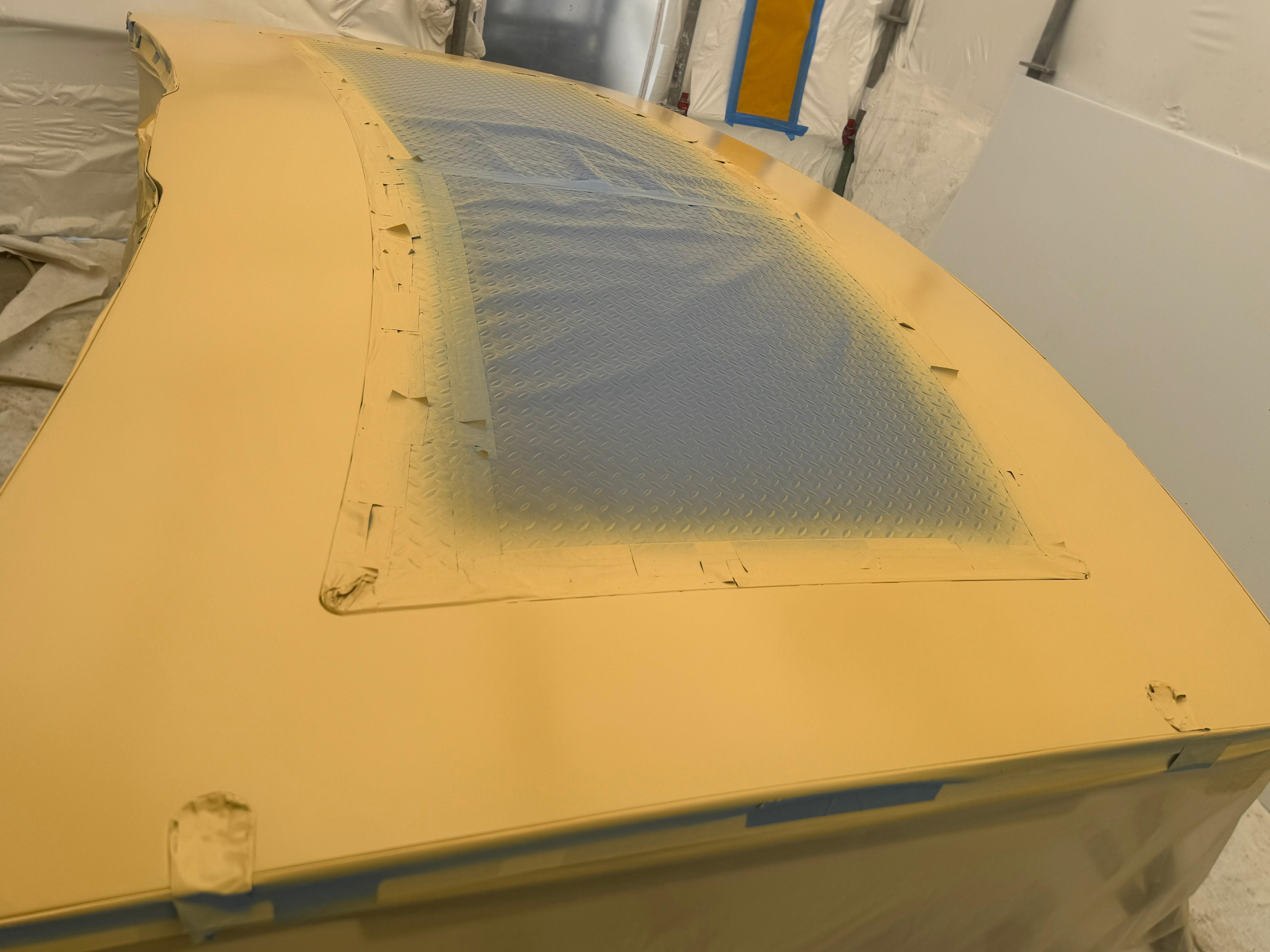 Inspecting paint failure and the substrate beneath