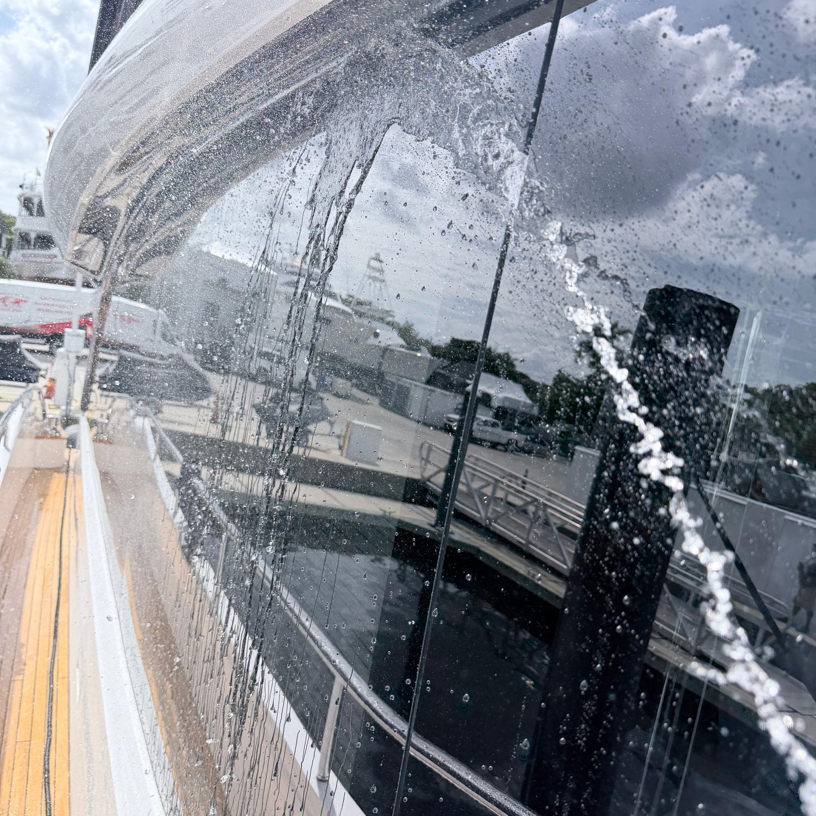 Tracing a water ingress path around a yacht window
