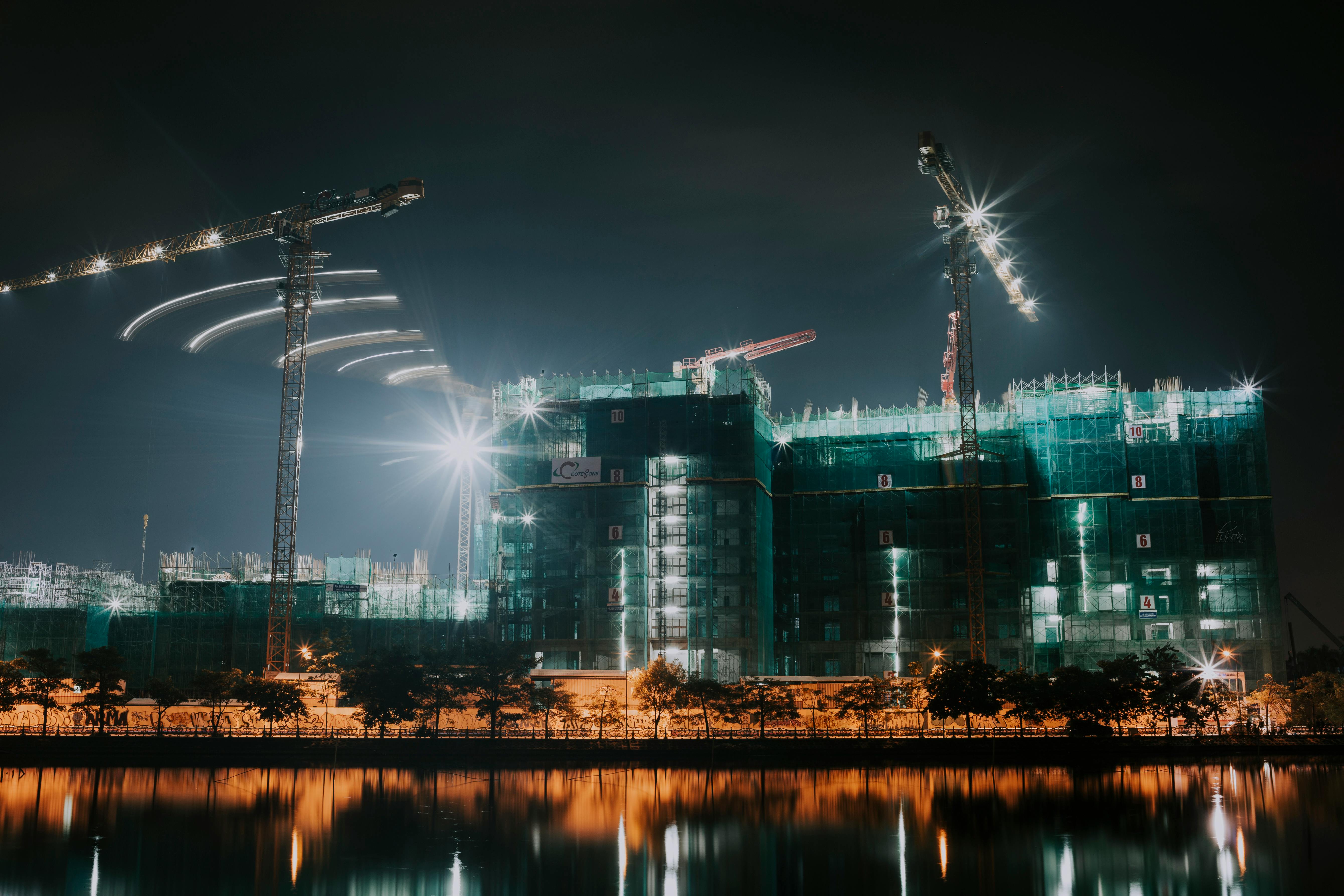 Commercial construction site