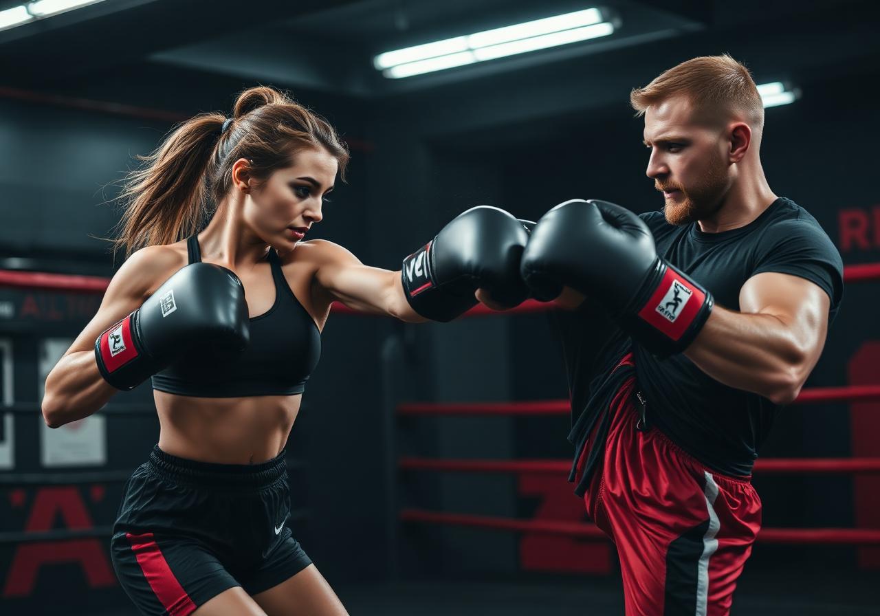 Kickboxing training at Fight Ready