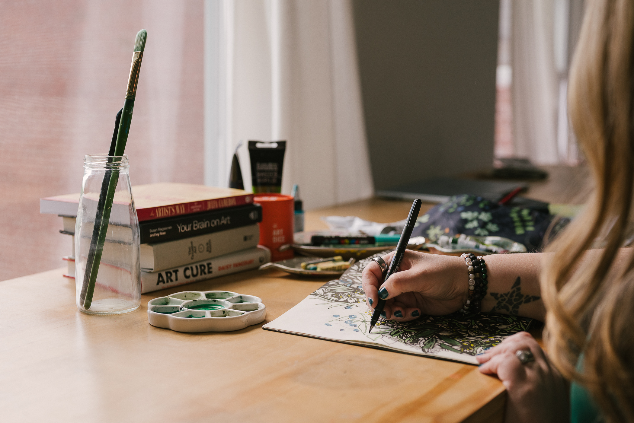 Creative practice at Inner Peace Art Studio