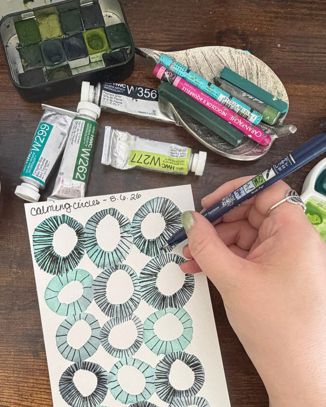 Watercolor supplies