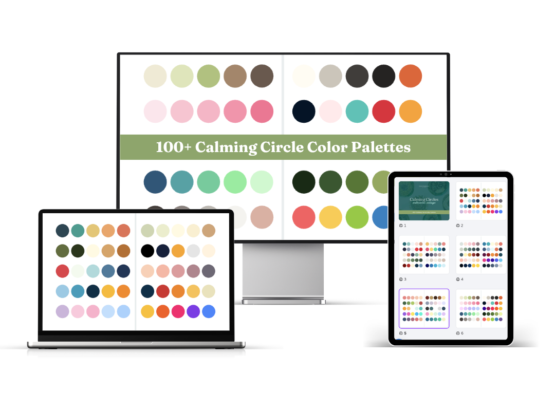 100 Calming Circles Color Palettes