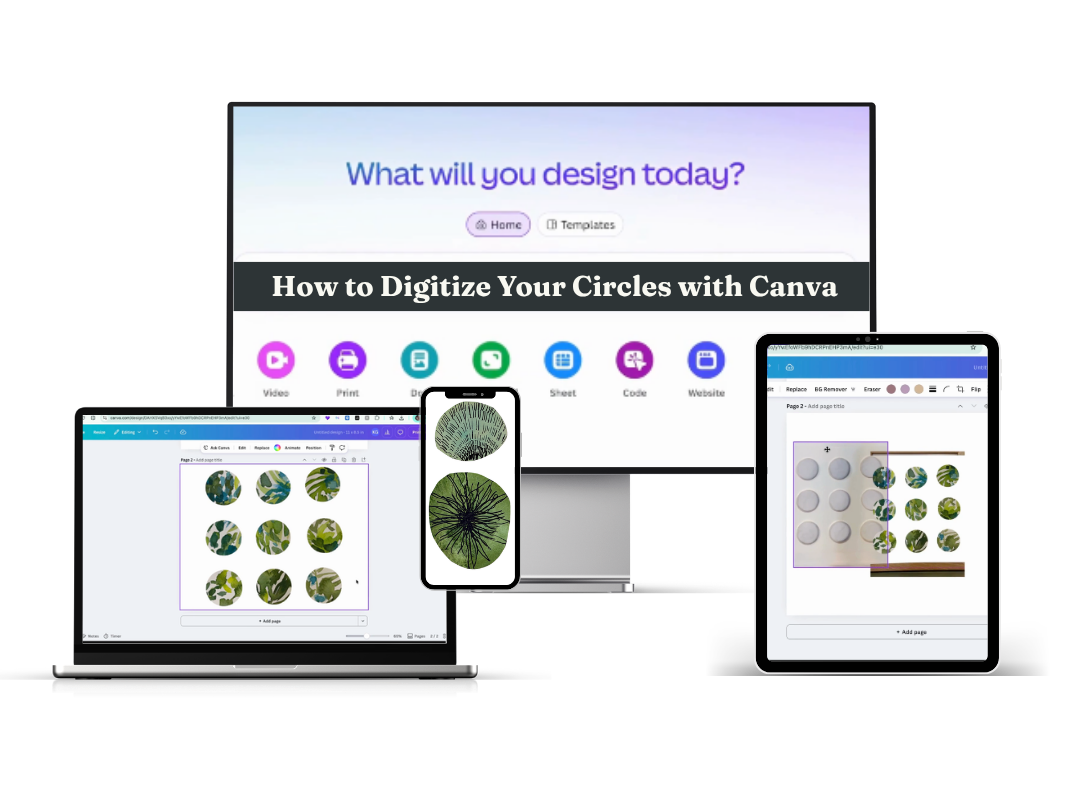 How to Digitize & Edit Your Calming Circles with Canva
