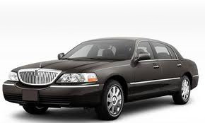 Luxury towncar sedan front view