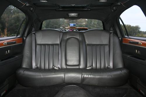 Sedan interior rear seats
