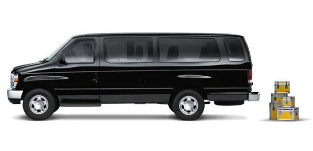 Passenger van exterior