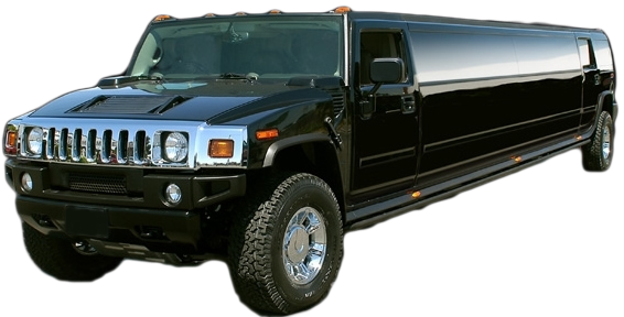 Stretch limousine side view