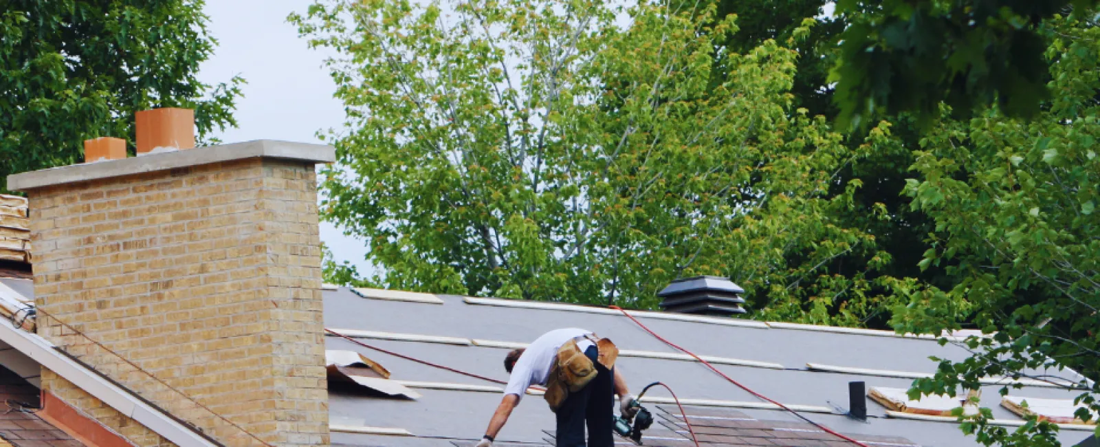 sagging roof deck structural damage Grande Prairie