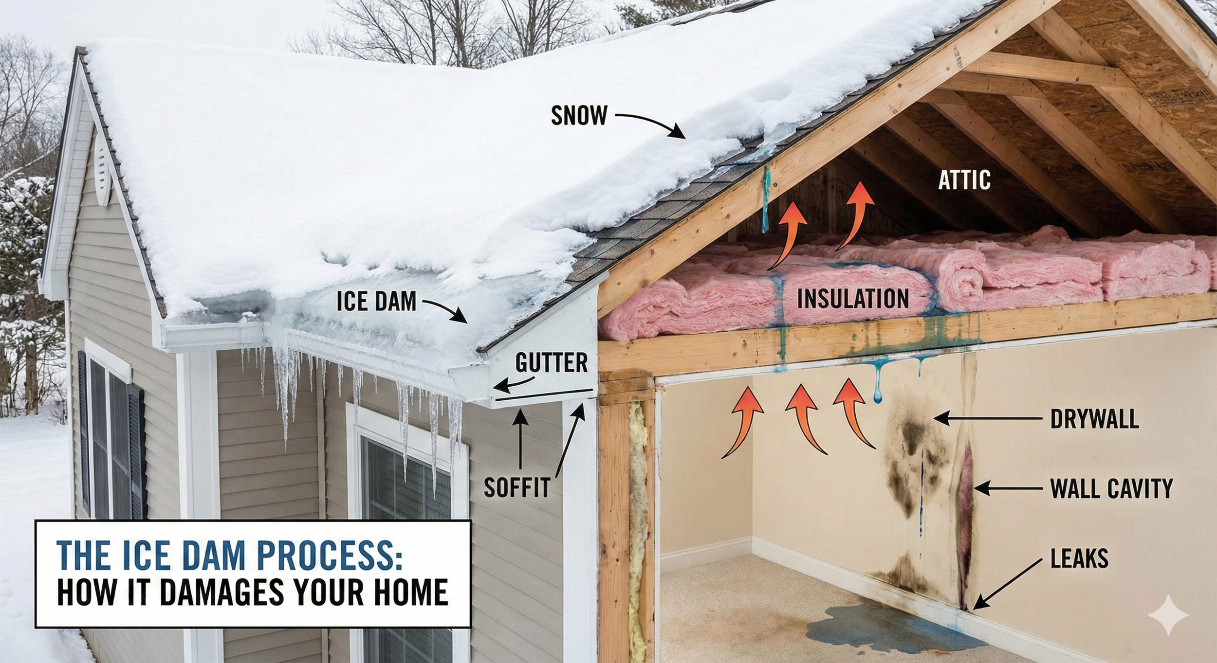 roof inspection after ice dam damage Grande Prairie