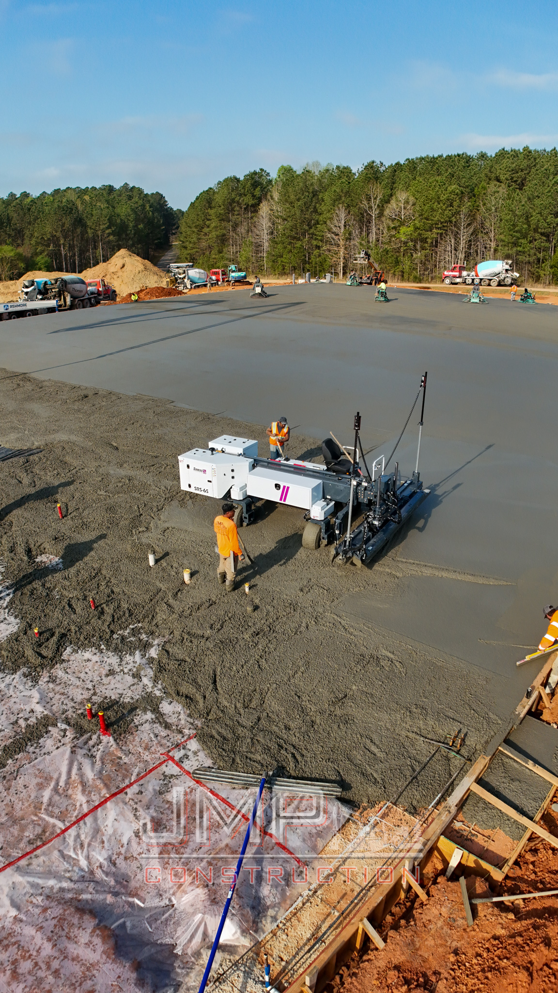 JMP Construction laser screed pour