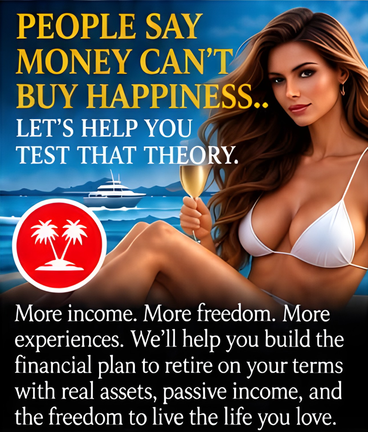 People say money can't buy happiness.. let's help you test that theory.