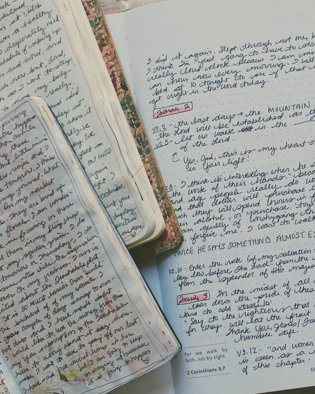 Hybrid journaling spread