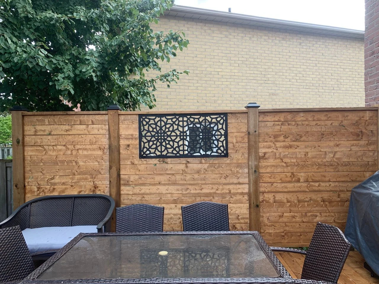 Deck with furniture