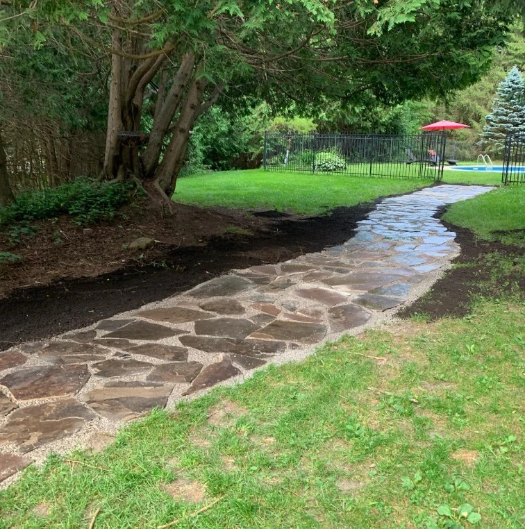 Patio hardscaping