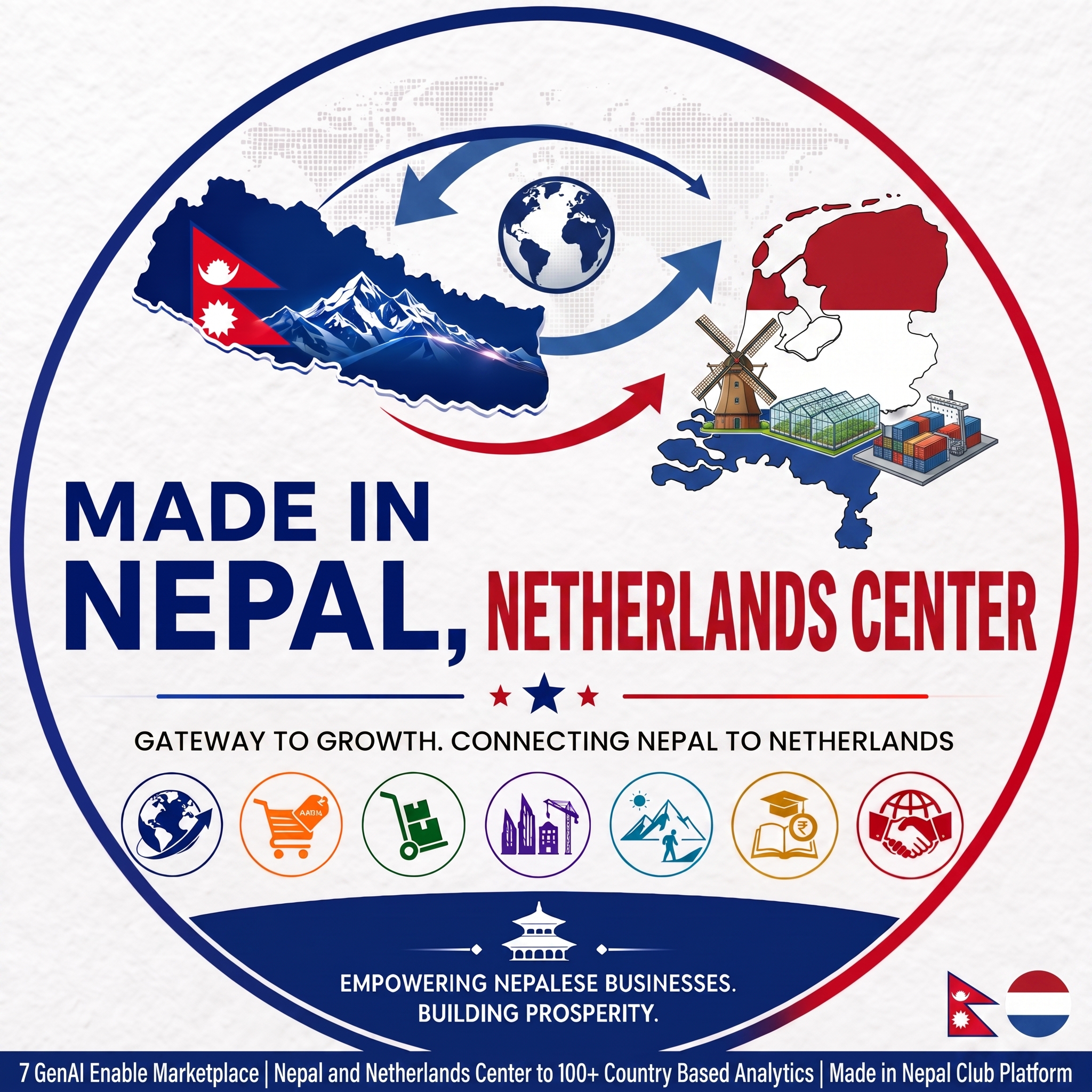 Made in Nepal, Netherlands Center Logo