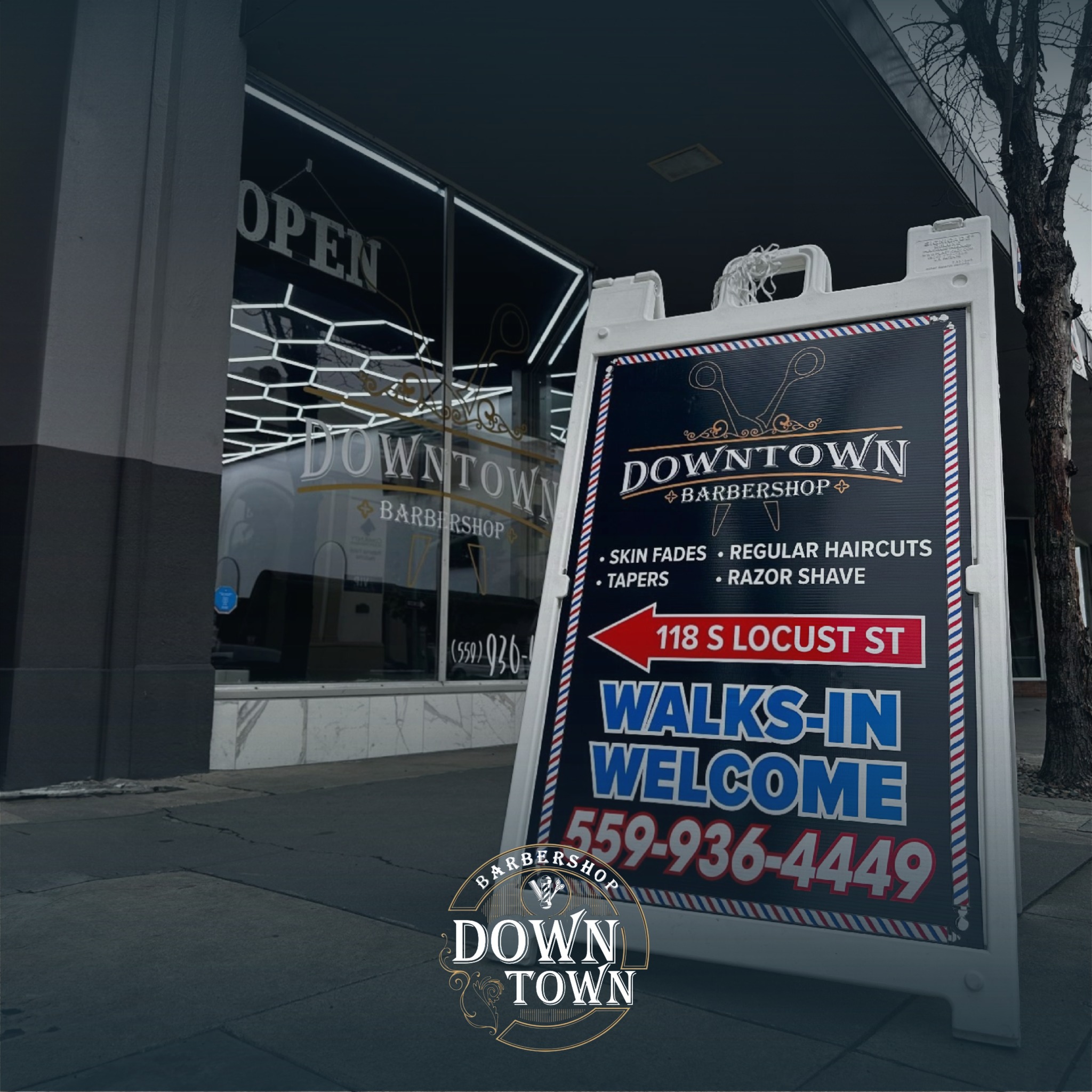downtownbarbershopvisalia.com logo