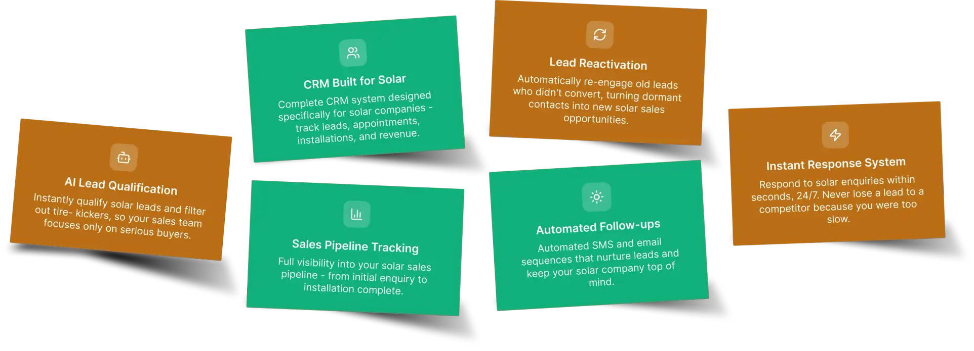 AI-powered solar CRM and marketing automation features