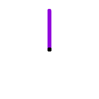 Purple clock hand