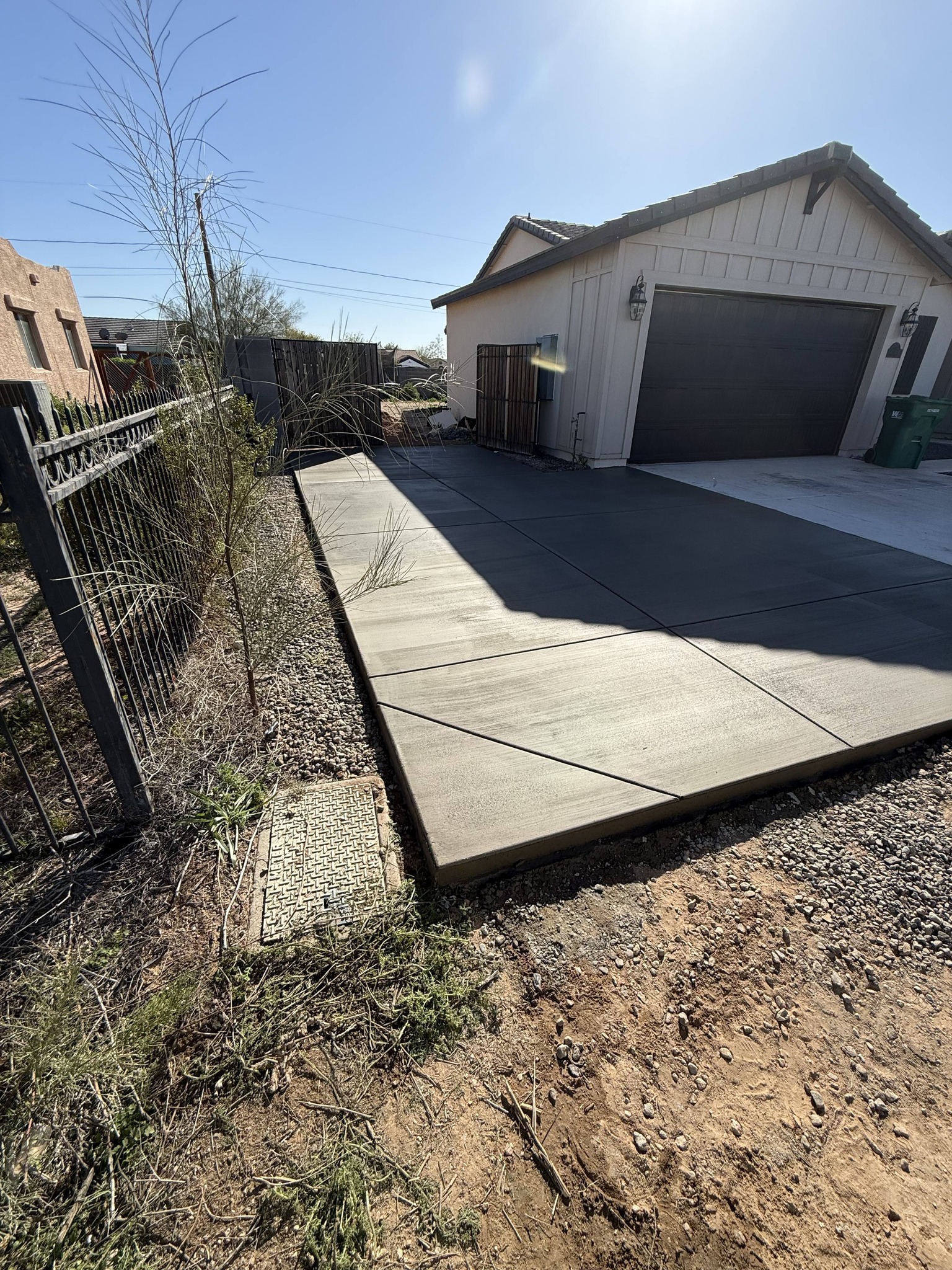 Concrete driveway installation Phoenix AZ - New Foundations Construction