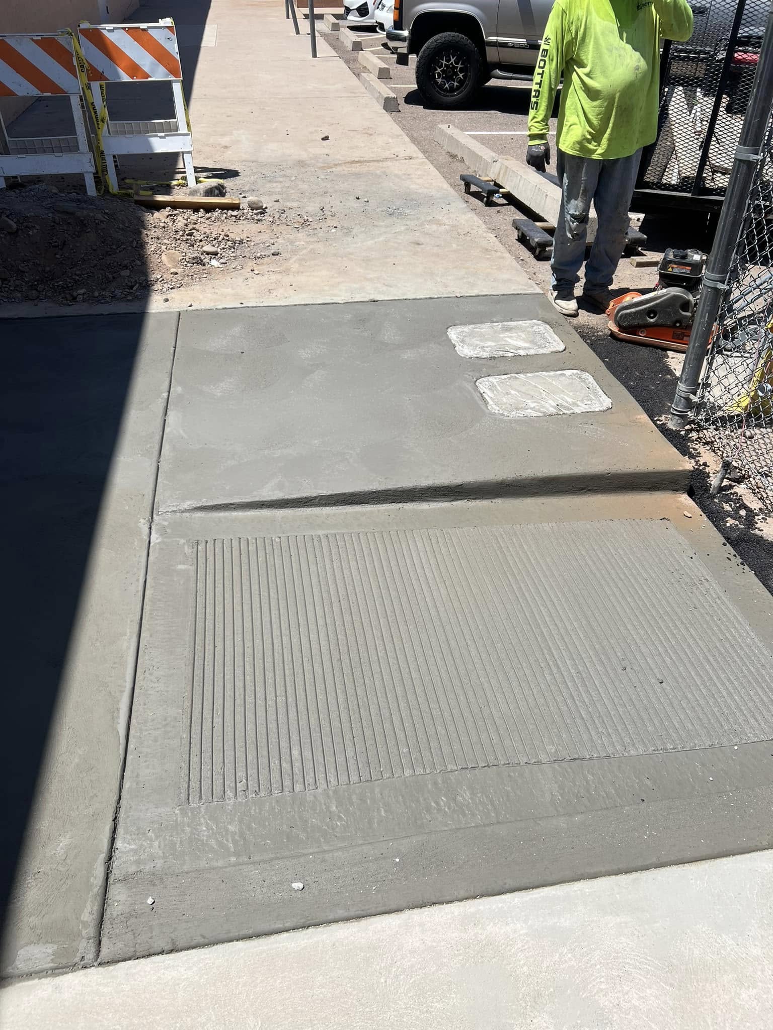 Concrete sidewalk installation Phoenix AZ - New Foundations Construction