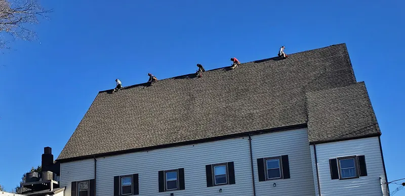 New Asphalt Roofing Installed a Home