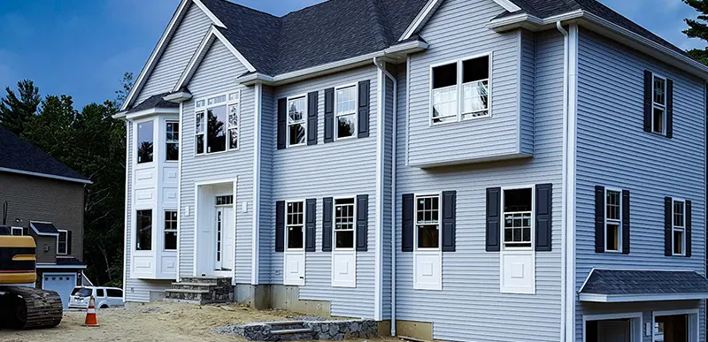 New Siding installed a home