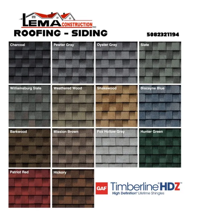Colors Roofing - Shingle Roofing - Lema Construction Inc.