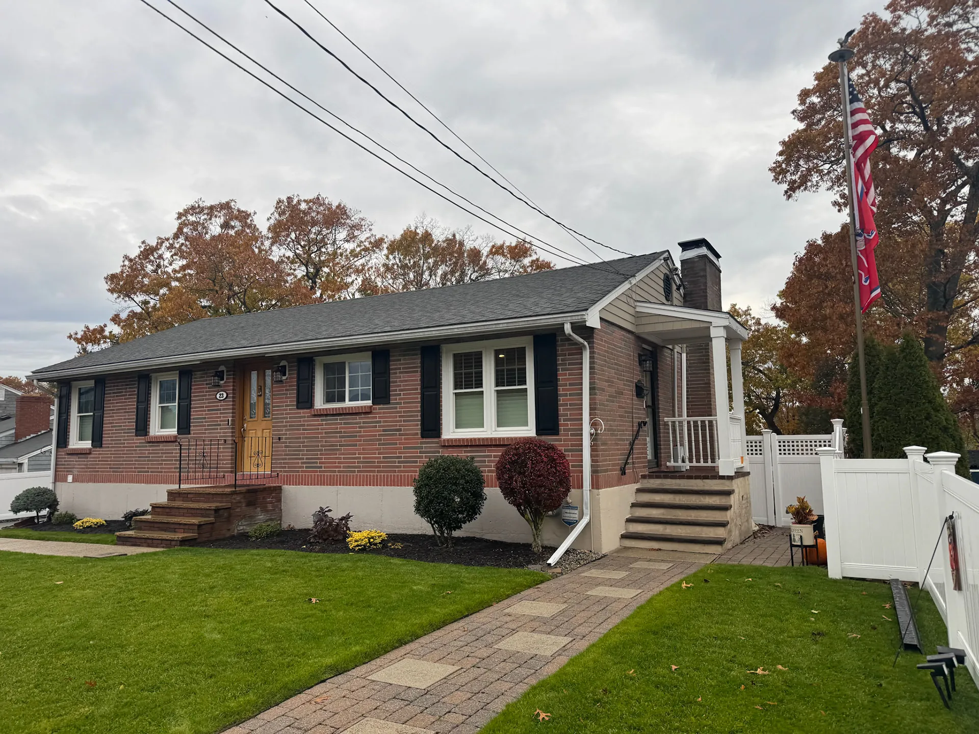 Before (White Gutters)