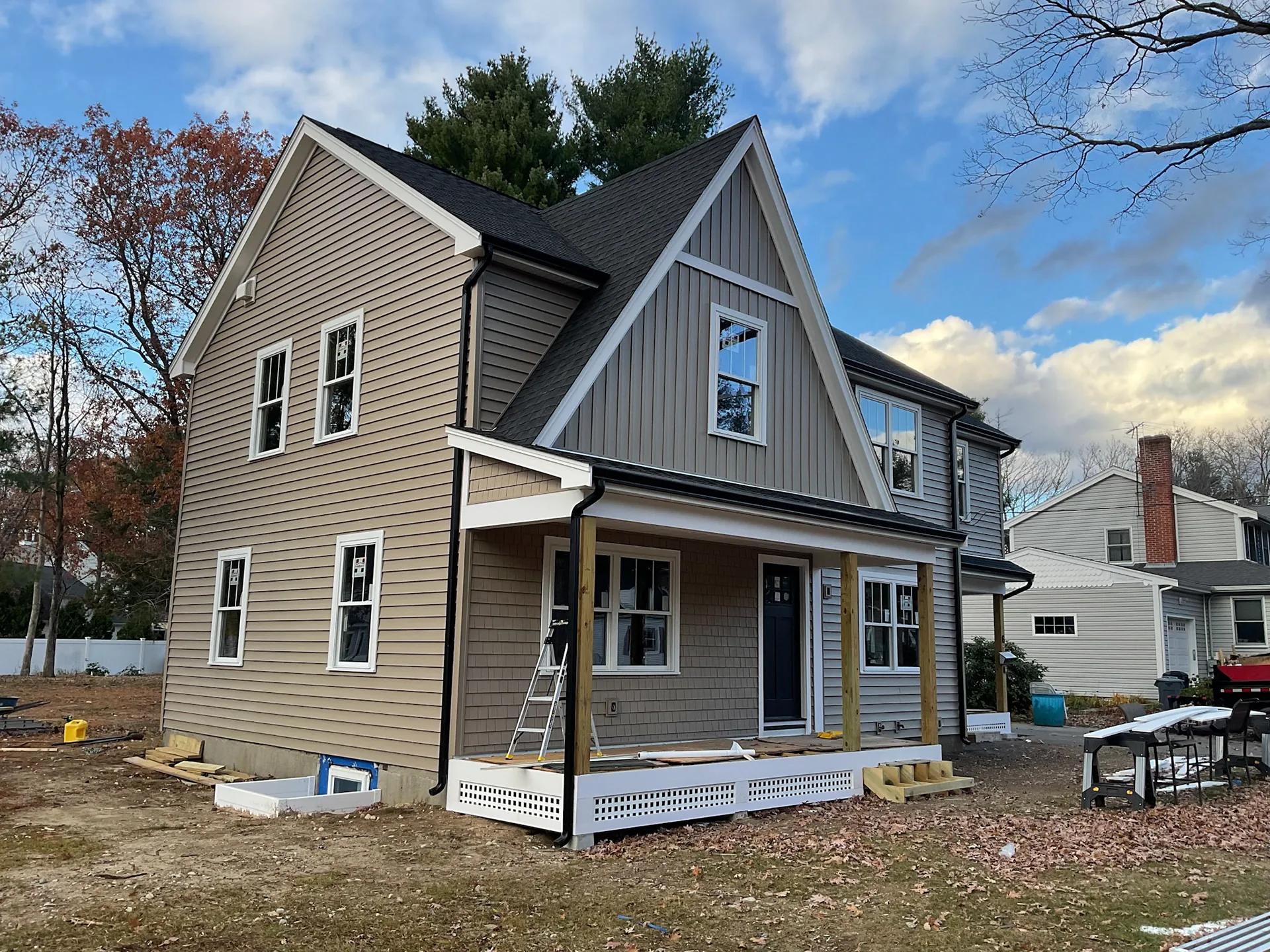 Black Gutters And Downspouts