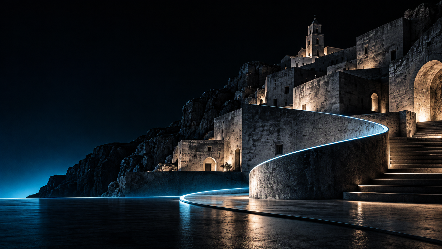 Accento architettonico della città di Matera — immagine decorativa