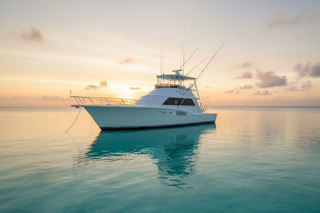 RingMaster 53’ Hatteras offshore run for pelagics—mahi, wahoo, tuna