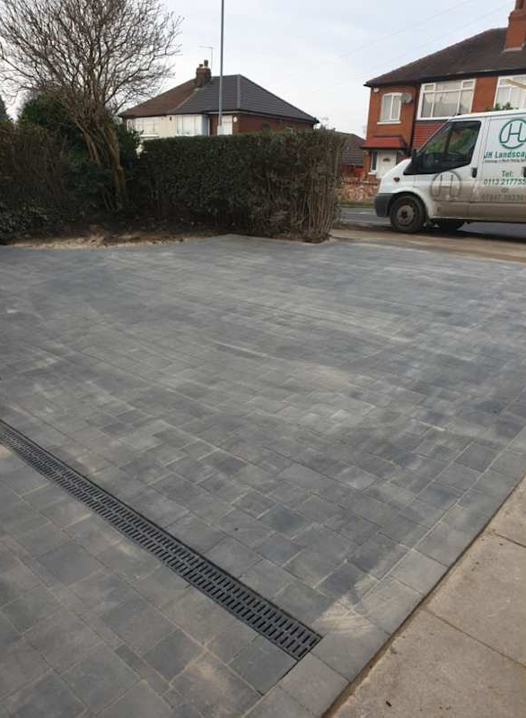 Driveway installation completed by JH Landscapes