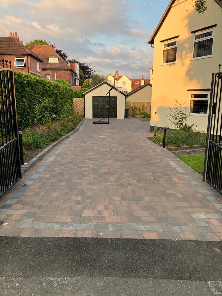 Block paved driveway completed by JH Landscapes