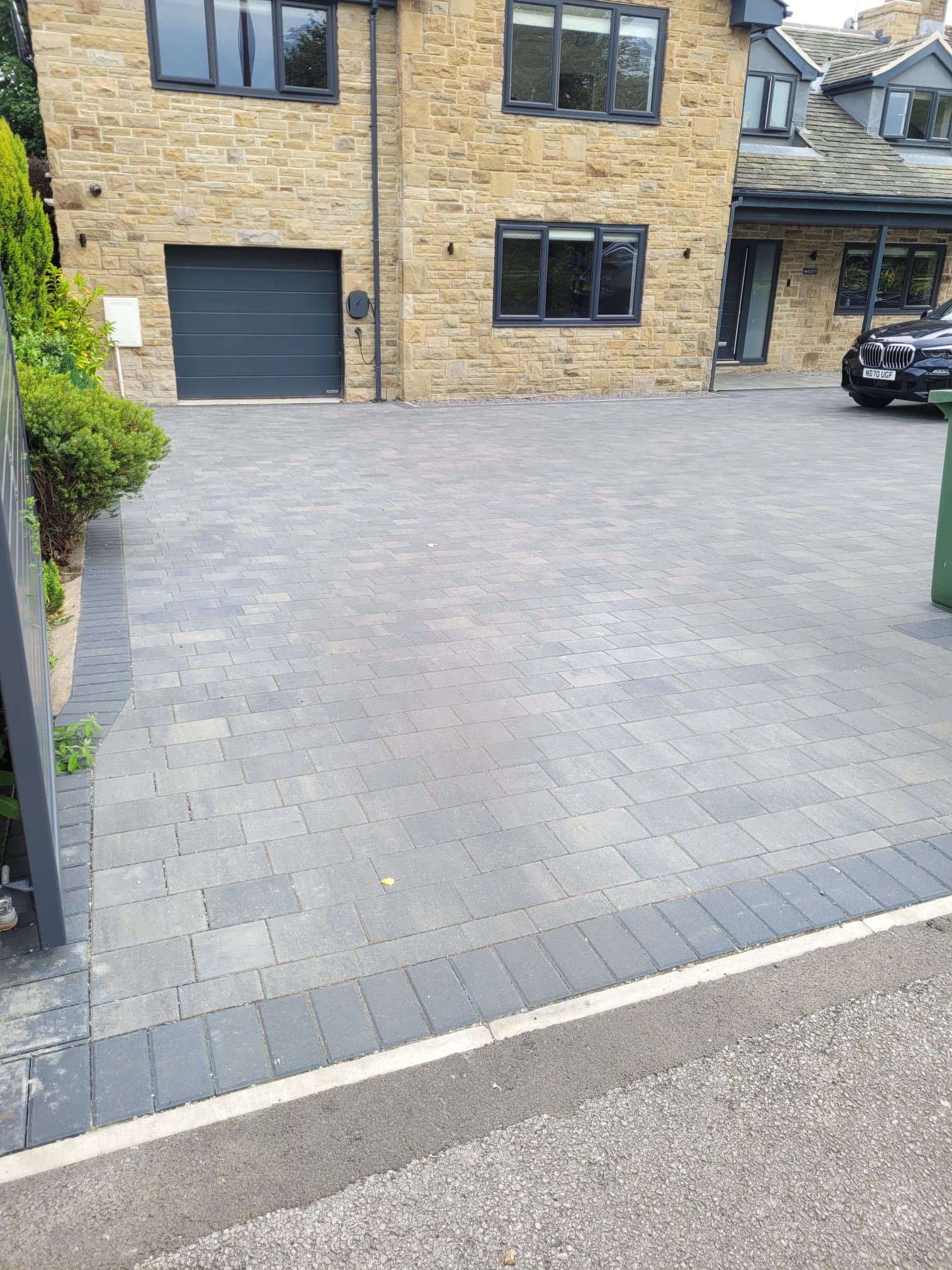 Block paving driveway completed by JH Landscapes